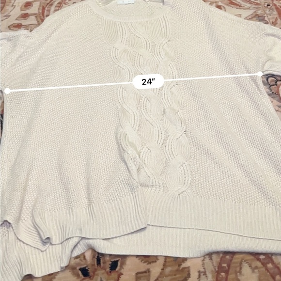 Peyton Primrose cream colored and sweater size 2X - Picture 6 of 7